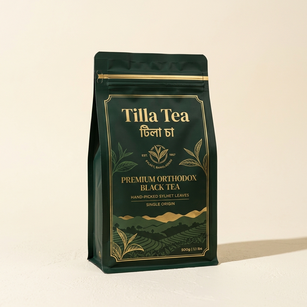Tilla Tea premium Sylhet tea pack